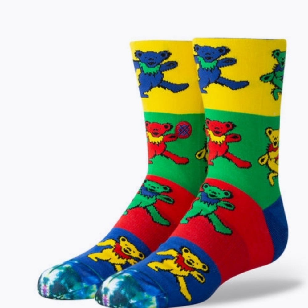 Stance Kids Grateful Dead Bears Socks L 2-5.5
